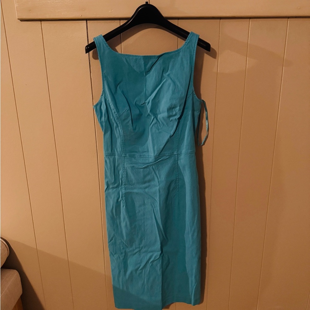 Express Teal Sleeveless Midi Dress